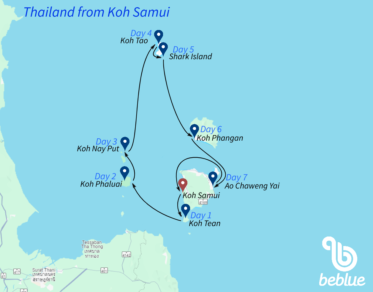 Thailand from Koh Samui - ID 564